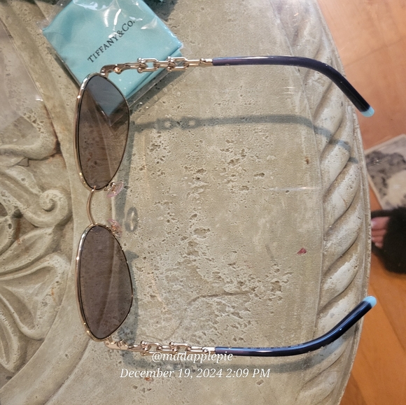 Tiffany & Company TF3086 Pilot Aviator Sunglasses Hardware Link Luxury #128 - Picture 11 of 14